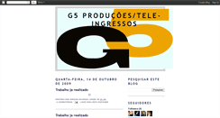 Desktop Screenshot of g5teleingressos.blogspot.com