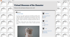 Desktop Screenshot of hamstermuseum.blogspot.com