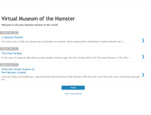 Tablet Screenshot of hamstermuseum.blogspot.com