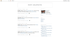 Desktop Screenshot of newgraphite.blogspot.com