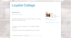 Desktop Screenshot of loyalistcottage.blogspot.com