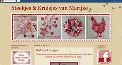 Desktop Screenshot of marijke-steekjeskruisjes.blogspot.com