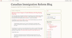 Desktop Screenshot of canadianimmigrationreform.blogspot.com