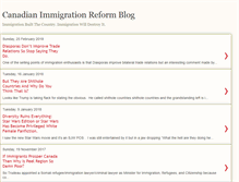 Tablet Screenshot of canadianimmigrationreform.blogspot.com