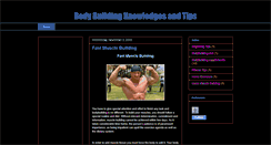 Desktop Screenshot of bodybuildingknowledges.blogspot.com