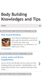 Mobile Screenshot of bodybuildingknowledges.blogspot.com