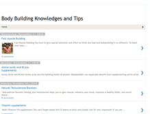 Tablet Screenshot of bodybuildingknowledges.blogspot.com