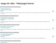 Tablet Screenshot of juegosdevideonuevos.blogspot.com