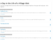 Tablet Screenshot of adayinthelifeofavillageidiot.blogspot.com