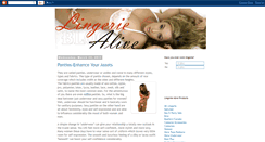 Desktop Screenshot of lingeriealive.blogspot.com