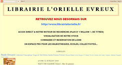 Desktop Screenshot of librairie-lorielle.blogspot.com