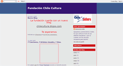 Desktop Screenshot of fundacionchilecultura.blogspot.com