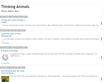 Tablet Screenshot of animalsthink.blogspot.com