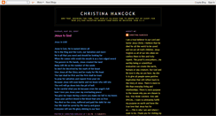 Desktop Screenshot of christinahancock.blogspot.com