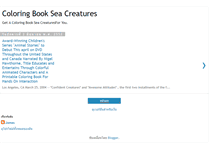 Tablet Screenshot of coloring-book-sea-creatures.blogspot.com