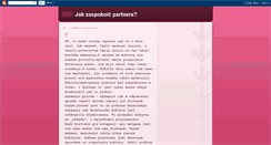 Desktop Screenshot of jakzaspokoicpartnera.blogspot.com