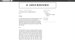 Desktop Screenshot of oabsurdismo.blogspot.com