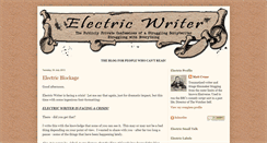 Desktop Screenshot of electricwriter.blogspot.com