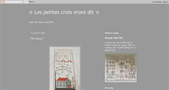 Desktop Screenshot of lespetitescroixmontdit.blogspot.com