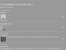 Tablet Screenshot of lespetitescroixmontdit.blogspot.com