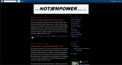 Desktop Screenshot of not-mpower.blogspot.com