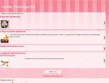 Tablet Screenshot of gestaoparticipativademocratica.blogspot.com