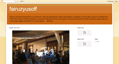 Desktop Screenshot of fairuzyusoff.blogspot.com