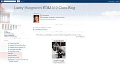 Desktop Screenshot of musgroveledm310fall2009.blogspot.com