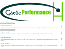 Tablet Screenshot of gaelicperformance.blogspot.com