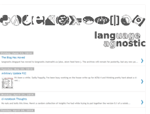 Tablet Screenshot of langnostic.blogspot.com