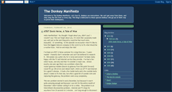 Desktop Screenshot of donkeymanifesto.blogspot.com