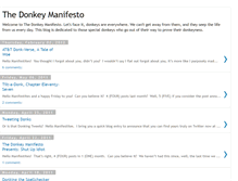 Tablet Screenshot of donkeymanifesto.blogspot.com