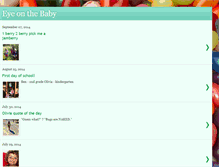 Tablet Screenshot of eyeonthebaby.blogspot.com