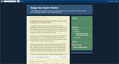 Desktop Screenshot of dodgeramdeathwobble.blogspot.com