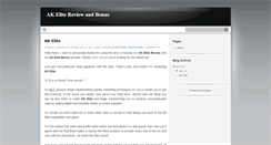 Desktop Screenshot of akelitereviewandbonus.blogspot.com