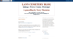 Desktop Screenshot of lanncemetery.blogspot.com