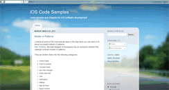 Desktop Screenshot of ioscodesamples.blogspot.com
