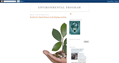 Desktop Screenshot of environmentalprogram.blogspot.com