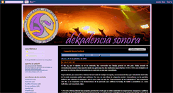 Desktop Screenshot of dekadenciasonora.blogspot.com