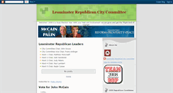 Desktop Screenshot of leominsterrepublican.blogspot.com