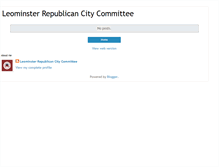 Tablet Screenshot of leominsterrepublican.blogspot.com