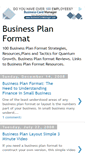 Mobile Screenshot of businessplanformat.blogspot.com