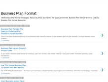 Tablet Screenshot of businessplanformat.blogspot.com