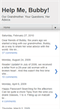 Mobile Screenshot of helpmebubby.blogspot.com