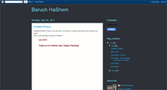 Desktop Screenshot of baruchashem.blogspot.com