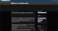 Desktop Screenshot of makinaelektronik.blogspot.com