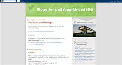 Desktop Screenshot of pedagogikkseksjonen.blogspot.com