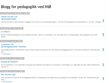 Tablet Screenshot of pedagogikkseksjonen.blogspot.com