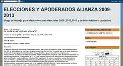 Desktop Screenshot of eleccionesyapoderadosalianza2009.blogspot.com