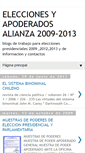 Mobile Screenshot of eleccionesyapoderadosalianza2009.blogspot.com